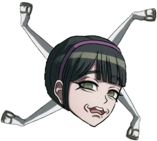 😒 Komaru Naegi Danganronpa animé, manga, Komaru Naegi, danganronpa, personnage, jeu, tête, bras, jambes telegram sticker