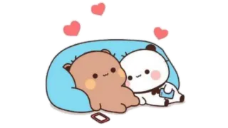 🫖 osos, dibujos animados, amor, lindo, kawaii, corazones telegram sticker