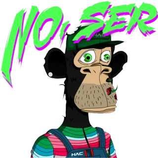 🙅‍♂️ NOISER mono, dibujo animado, pegatina, mono, arte digital whatsapp sticker