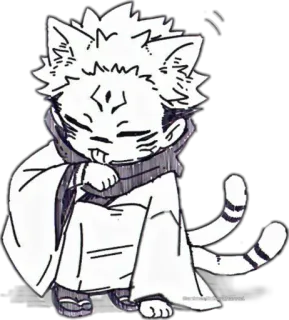 🐱 Katze, Anime, Manga, Sticker, Chibi, Süß telegram sticker