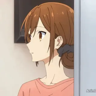 🕰 Hori Kyouko Horimiya 애니메이션, 호리미야, 호리 쿄코, 여자, 귀여운, 여고생 telegram sticker
