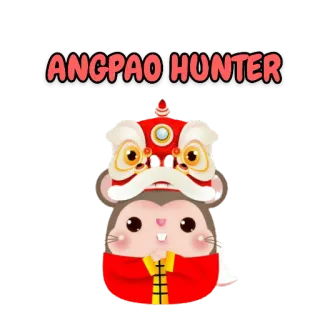 🇨🇳 ANGPAO HUNTER Angpao, Cazador, Año Nuevo Chino, Danza del León, Rata telegram sticker