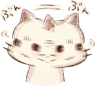 👎 ぷんぷん cat, annoyed, cute, angry, cartoon, sticker telegram sticker