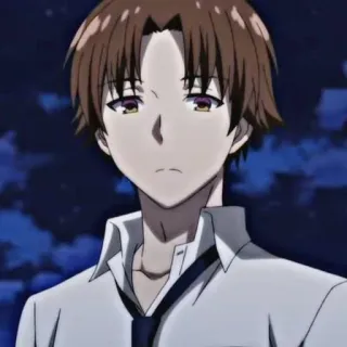 🌟 Ayanokoji Kiyotaka Classroom of the Elite Anime, École, Classroom of the Elite, Ayanokoji Kiyotaka, Personnage whatsapp sticker