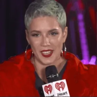 😐 Halsey นักร้อง, นักดนตรี, คนดัง, Halsey, ป๊อปสตาร์, บันเทิง telegram sticker