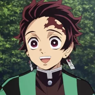 😃 Tanjiro Kamado Demon Slayer Anime, Demon Slayer, Tanjiro, Charakter whatsapp sticker