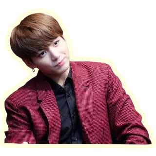 😊 Jungkook Jungkook, K-pop, BTS, chanteur, musicien telegram sticker