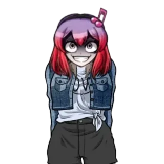 😈 Anime, Manga, Personnage, Effrayant, Sourire, Fou telegram sticker