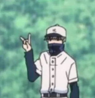 🤟 Anime, Baseball, Personaggio, Gesto, Sticker telegram sticker