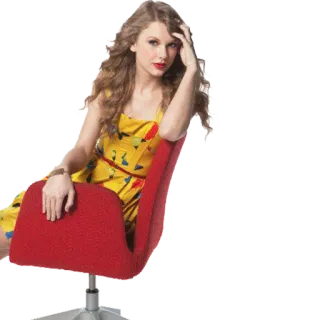 🤔 Taylor Swift chanteur, célébrité, femme, portrait, rouge à lèvres rouge telegram sticker