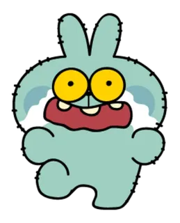 👻 kreskówka, króliczek, królik, śmieszny, słodki telegram sticker