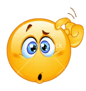 ❓ Emoji, Bingung, Berpikir, Pertanyaan, Ekspresi, Wajah telegram sticker