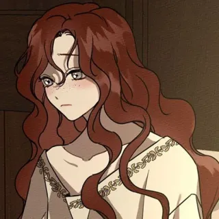 ♥️ cartone animato, donna, capelli, personaggio, illustrazione telegram sticker