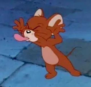 🤡 Jerry Mouse Tom and Jerry cartoon, mouse, funny, animated, Jerry telegram sticker