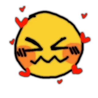 💌 อีโมจิ, สไมลีย์, น่ารัก, ความรัก, หัวใจ telegram sticker