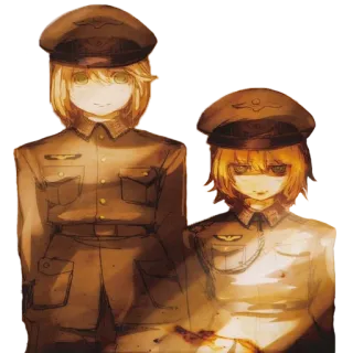 😊 Аниме, Военная форма, Офицеры, Солдаты whatsapp sticker