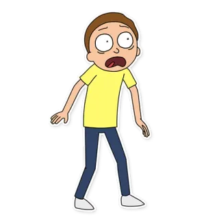 😦 Morty Smith Rick and Morty Kartun, Karakter, Morty, Rick and Morty, Animasi telegram sticker