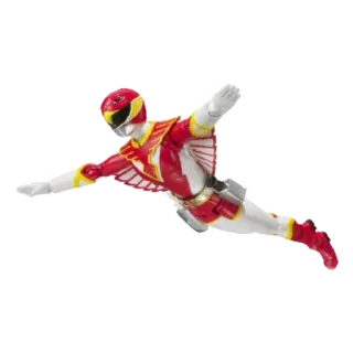 🦅 Power Ranger Power Ranger, action figure, superhero, flying telegram sticker