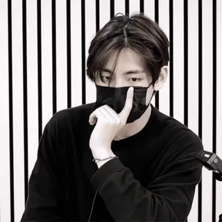 😋 V V, BTS, Kim Taehyung, ca sĩ, thần tượng, người nổi tiếng telegram sticker