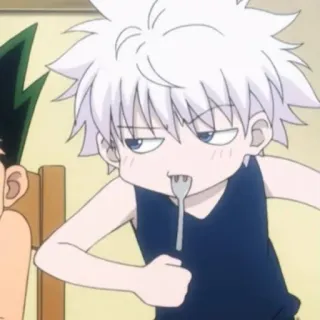 ⚡️ Killua Zoldyck Hunter x Hunter Аниме, Манга, Киллуа, Золдик, Hunter x Hunter, Мультфильм, Персонаж telegram sticker