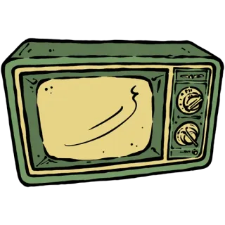 📺 TV, Televisão, Retro, Vintage, Eletrônico, Entretenimento telegram sticker
