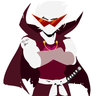 🤨 Anime, Kreskówka, Fantasy, Miecz, Postać telegram sticker