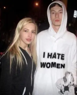 🌟 I HATE WOMEN offensive, hate speech, misogyny, inappropriate, woman telegram sticker