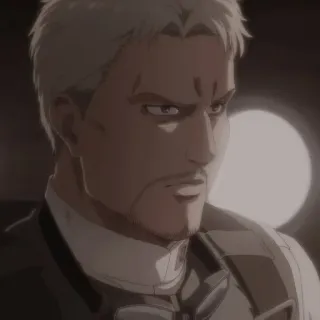 ♥️ Reiner Braun Attack on Titan anime, manga, attack on titan, reiner braun, character telegram sticker