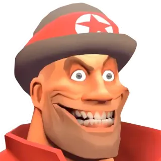 😆 Soldier Team Fortress 2 team fortress 2, soldado, video game, personagem, meme, chapéu, engraçado telegram sticker