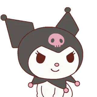 😊 Kuromi Kuromi, Sanrio, kawaii, anime, dibujos animados, lindo, personaje, travieso telegram sticker