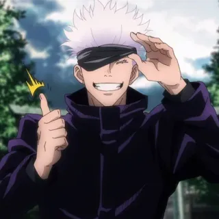 🗞 Satoru Gojo Jujutsu Kaisen anime, postać, gojo, satoru gojo, jujutsu kaisen telegram sticker