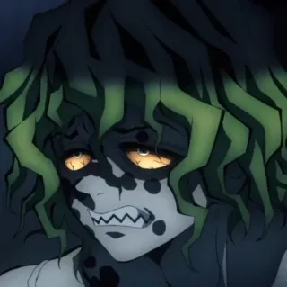 💀 Gyutaro Demon Slayer Аниме, Демон, Монстр, Злодей, Гютаро whatsapp sticker