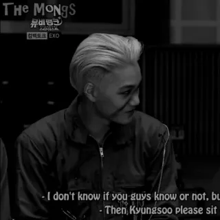 🗝 Kyungsoo - I don't know if you guys know or not, bu
- Then, Kyungsoo please sit homme, kpop, exo, idole, portrait telegram sticker