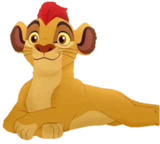 🙂 Kion The Lion Guard lion, animal, dessin animé, Kion, la garde du roi lion, Disney telegram sticker