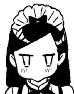 😅 maid, anime, manga, cute whatsapp sticker