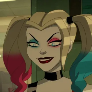 🎪 Harley Quinn 할리 퀸, 만화, DC 코믹스, 악당, 캐릭터 telegram sticker