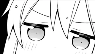 😐 anime, manga, cartoon, expression, nervous, sweating whatsapp sticker