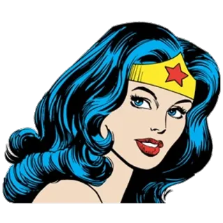😂 Wonder Woman Cómic, Superhéroe, Mujer, Wonder Woman, Personaje, DC Comics telegram sticker