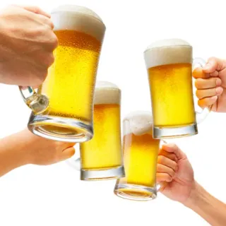 👍 bia, rượu, cạn ly, đồ uống, tiệc tùng telegram sticker