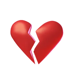 🌟 liefdesverdriet, gebroken hart, verdriet, verlies, relatie, scheiding, uit elkaar telegram sticker