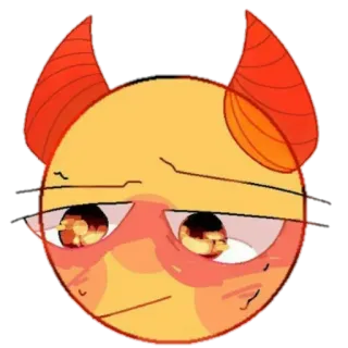 👿 démon, diable, emoji, dessin animé, mignon, cornes whatsapp sticker