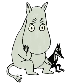 😥 Moomin Moomin, Dibujos animados, Moomintroll, Anime telegram sticker