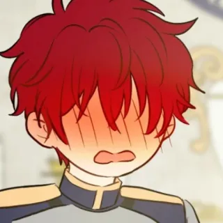 😳 Anime, Cartoon, Erröten, Süß whatsapp sticker