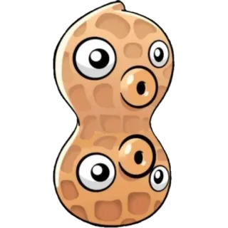 😮 arachide, cartoni animati, divertente, creatura whatsapp sticker