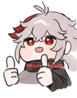🌟 Kaedehara Kazuha Genshin Impact Anime, Genshin Impact, Kazuha, Karakter, Video game, Jempol ke atas, Imut, Fanart telegram sticker