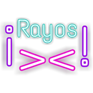 😆 ¡Rayos! neon, spanish, exclamation, rays, gosh, darn whatsapp sticker