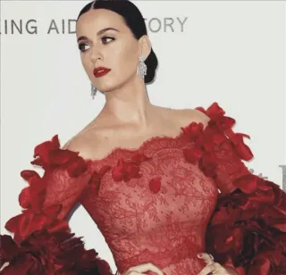 🌹 Katy Perry Katy Perry, penyanyi, selebriti, gaun merah, karpet merah telegram sticker