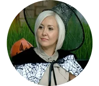 🙃 femme, halloween, déguisement, sorcière whatsapp sticker
