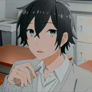 🖤 动漫, 男孩, 角色, 肖像 telegram sticker