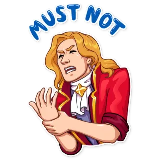 🔞 MUST NOT стикер, выражение, разочарование, мультфильм, нельзя whatsapp sticker